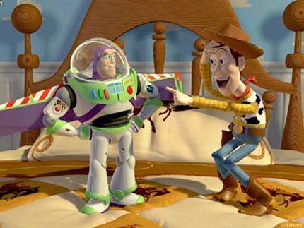 Buzz Lightyear versus Woody